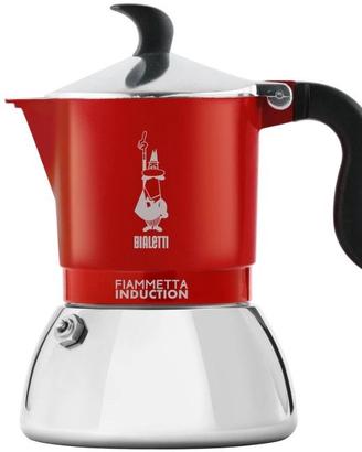 0007144 Caffettiera, Rosso, 4 Tazze