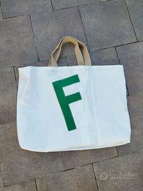 Shopper - tote bag in vela riciclata