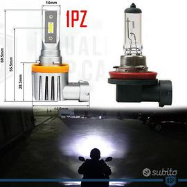 LAMPADINA MOTO LED H11 Luce POTENTE 6500K 4.000LM