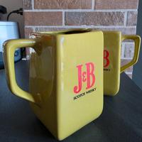 Coppia caraffe vintage in ceramica J&B