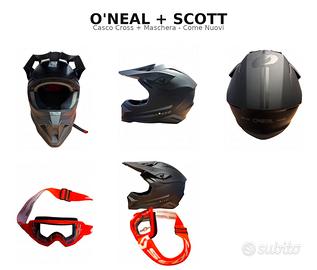Casco O’Neal Motocross/Enduro Nero Opaco-Nuovo