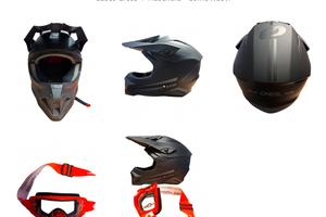 Casco O’Neal Motocross/Enduro Nero Opaco-Nuovo