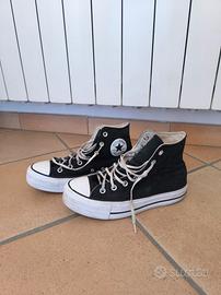 scarpe nere converse donna