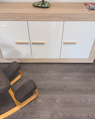 Mobile Credenza moderna rovere e bianco lucido 160