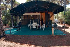 casa mobile con veranda in legno