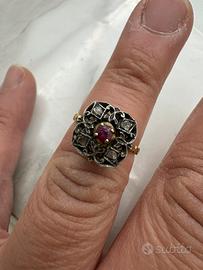 Anello antico oro 750