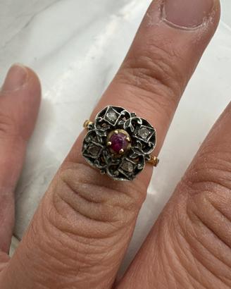 Anello antico oro 750