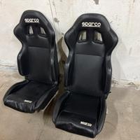 Sedili sportivi sparco in pelle nera