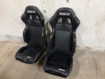 Sedili sportivi sparco in pelle nera