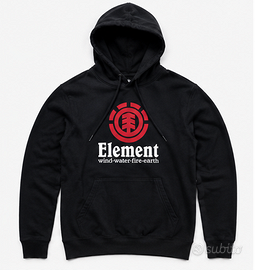 Felpa Element nera con cappuccio | taglia L/G