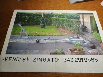 Carrello rimessaggio gommone zingato