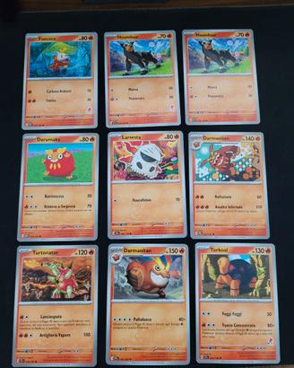 Carte Pokemon tipo fuoco