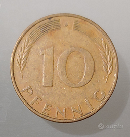 Moneta 10 pfennig Germania 1971