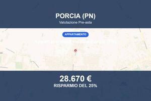 Immobile in asta di 76 m² con box auto a Porcia