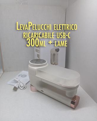 Levapelucchi elettrico ricaricabile USB-c