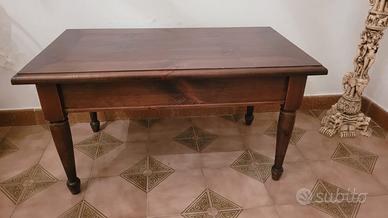 Tavolino da Salotto in Pino di Svezia Massiccio