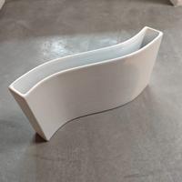 Vaso ceramica bianco porta rose - White ceramic ro