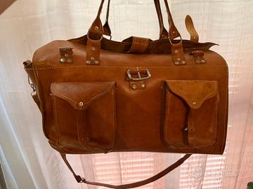 Borsa viaggio pelle