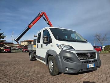 Fiat Ducato doppiacabina cassone e gru 2018