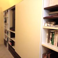 Libreria soggiorno bianco frassino e rovere