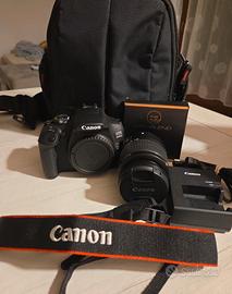 canon eos 2000d+filtri otturatore+zaino trasporto