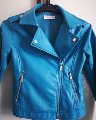 Giubbotto biker chiodo azzurro OVS 12-13 anni