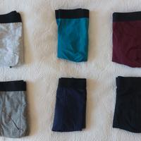6 Mutande Boxer Uomo Cotone Colori Vari Nuove