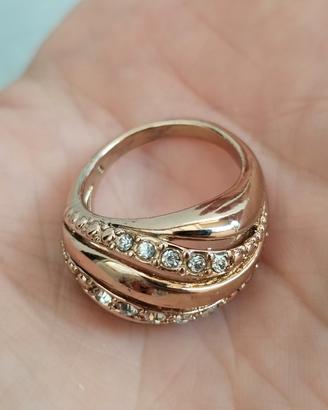 anello da donna intrecciato con brillante diametr 