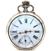 Splendido orologio Art Nouveau fine 1800 argento