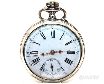 Splendido orologio Art Nouveau fine 1800 argento
