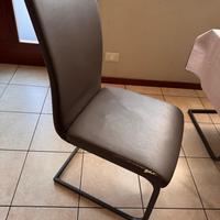 Set 6 sedie in ecopelle