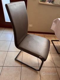 Set 6 sedie in ecopelle