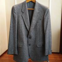 Elegante giacca uomo a quadrettini, pura lana