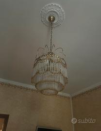 1 Lampadario  pendente a soffitto e 2 da comodino