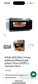 Forno pizza effeuno p134h 509 pro