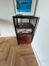 Coppia di comodini/cassettiere stile industriale