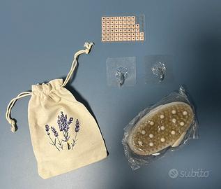 Spazzola corpo con sacchetto + ganci My Home