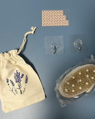 Spazzola corpo con sacchetto + ganci My Home