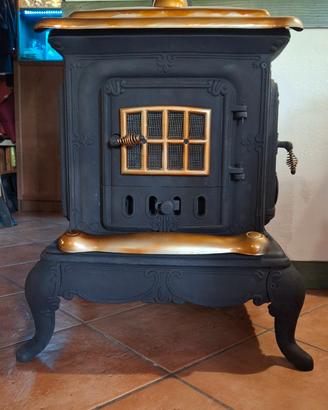 Stufa  Legna Parlor Ghisa come Nuova 5 Kw Vintage