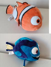 Coppia peluche Nemo e Dory originali Disney