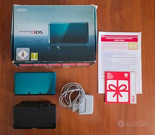 Nintendo 3DS Aqua Blue - Completa di Scatola