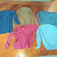 Lotto 5 magliette manica lunga uomo XL