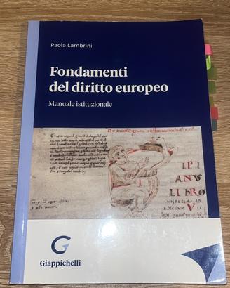 Fondamenti del Diritto Europeo - Paola Lambrini