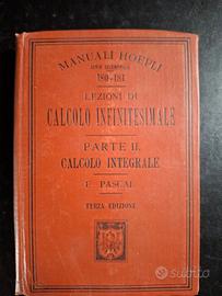 Pascal"Lezioni di calcolo infinitesimale"Hoepli
