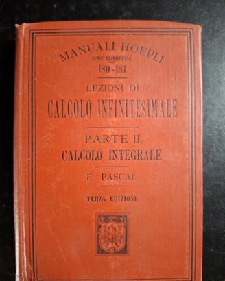 Pascal"Lezioni di calcolo infinitesimale"Hoepli