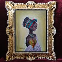 dipinto olio su tela Fiore d'Amore - Nasha 