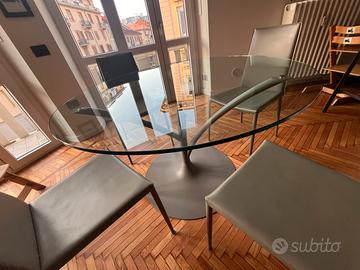 Tavolo rotondo calligaris e sedie