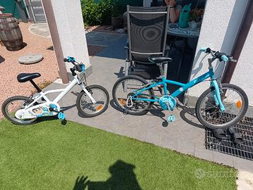 biciclette da bambino 16 e 20 pollici btwin