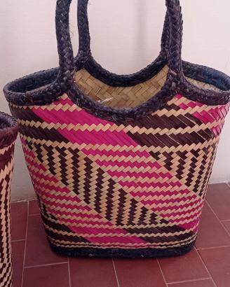 Borsa etnica paglia