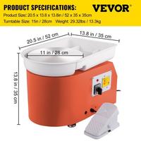 Tornio elettrico VEVOR per argilla, ceramica